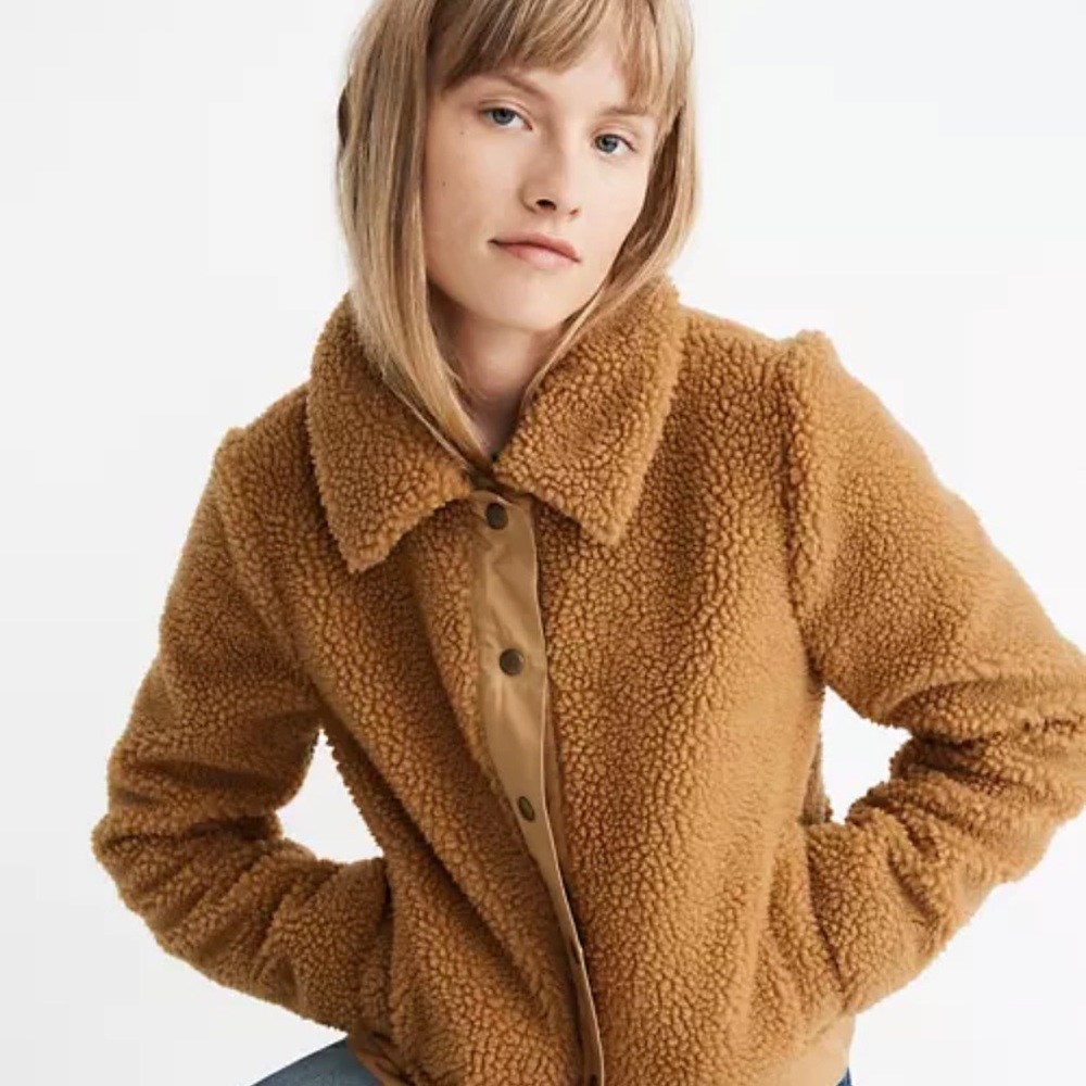 MADEWELL sherpa teddy warm jacket
